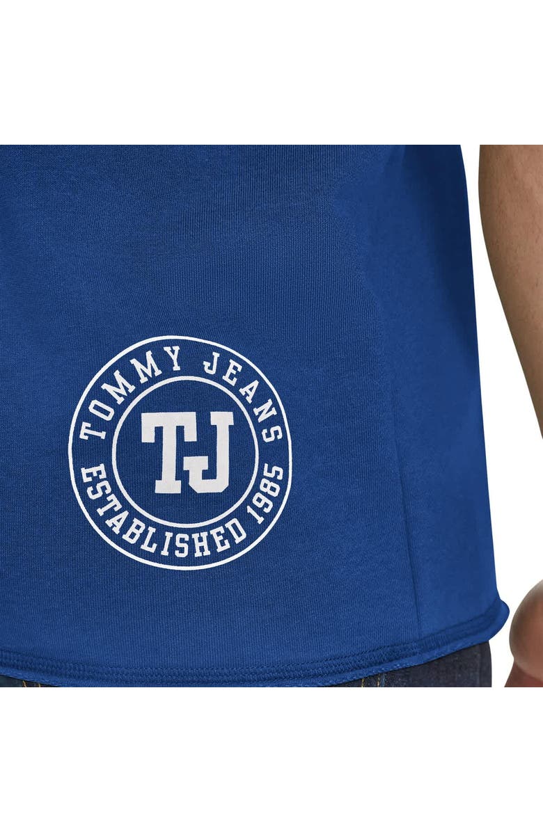 TOMMY JEANS Men's Tommy Jeans Blue New York Knicks Paul French Terry Short Sleeve Pullover Hoodie, Alternate, color, Blue