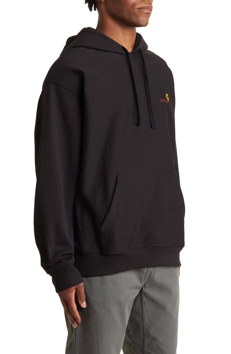 Carhartt Work In Progress Logo Hoodie, Alternate, color, Black