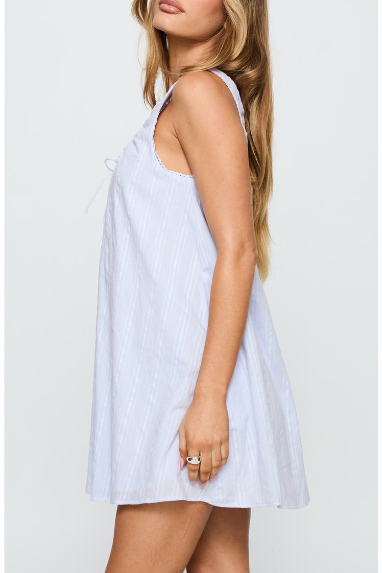 Antiquity Sleeveless Swing Minidress, Alternate, color, BLUE