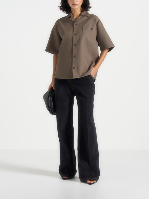 Brook Unisex Signature Twill Boxy Shirt