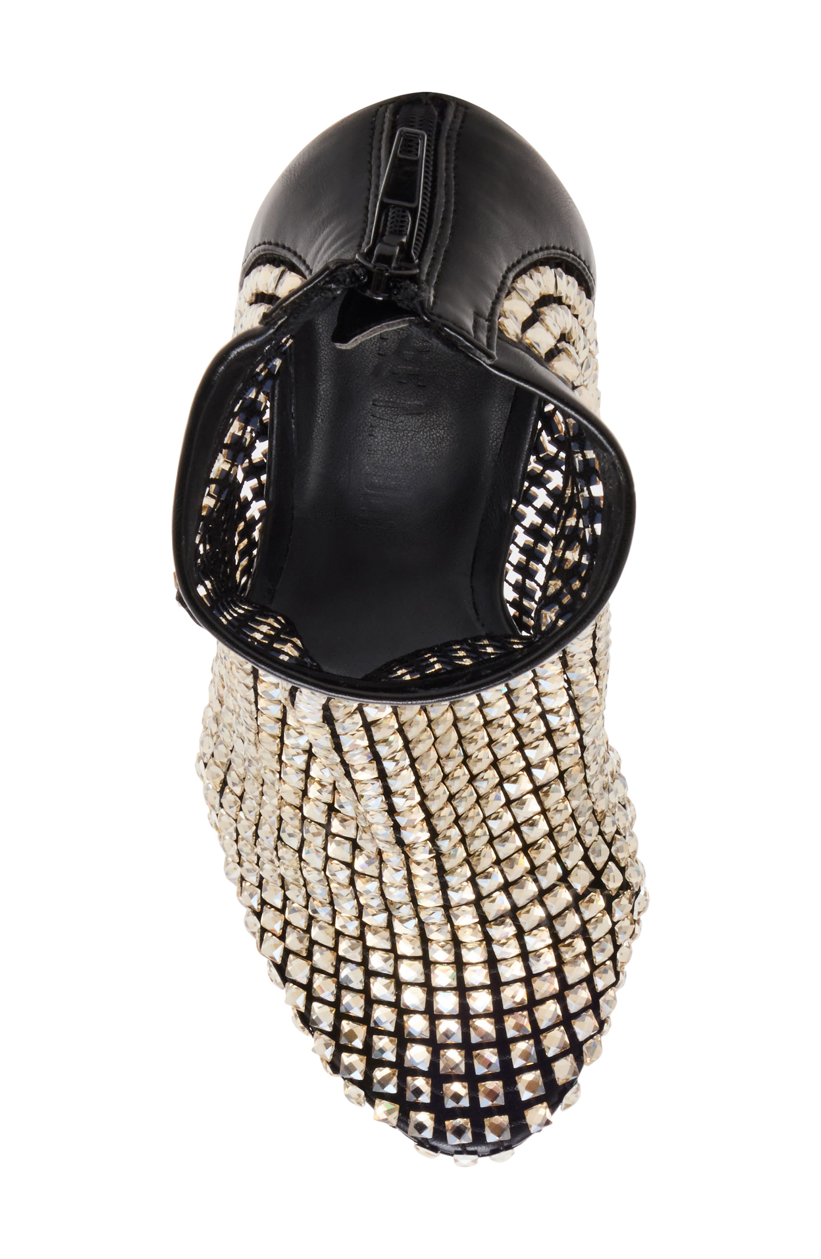 Steve Madden Dancin' Crystal Mesh Pointed Toe Bootie, Alternate, color, Gold Multi