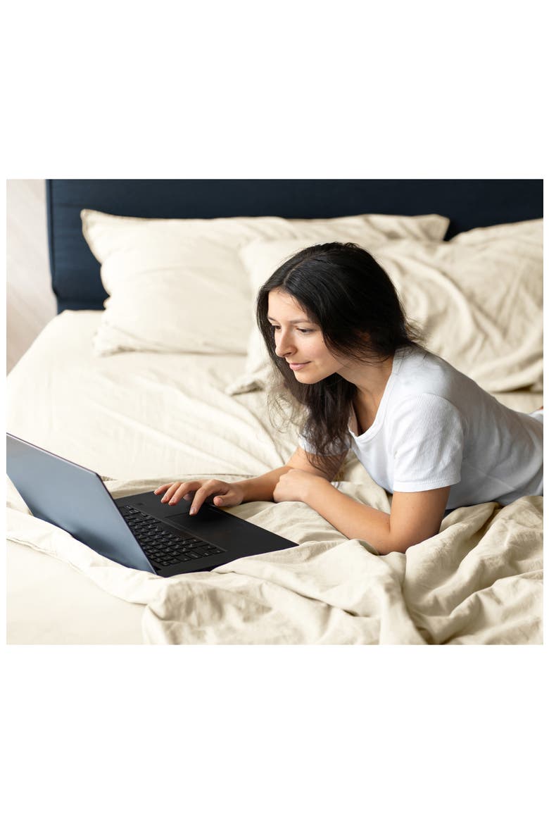Solid 400 Thread Count Cotton Sateen Sheet Set, Alternate, color, IVORY