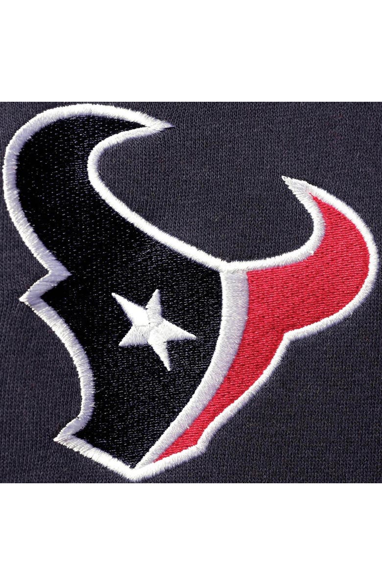 STARTER Men's Starter Navy/Red Houston Texans Playoffs Color Block Full-Zip Hoodie, Alternate, color, 