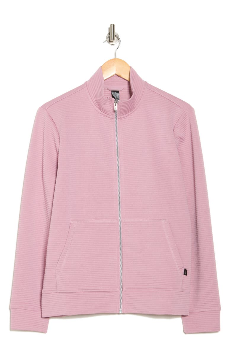 SKECHERS The Go Walk<sup>™</sup> Hoodless Hoodie<sup>™</sup> Zip Jacket, Alternate, color, Pink/ Lavender