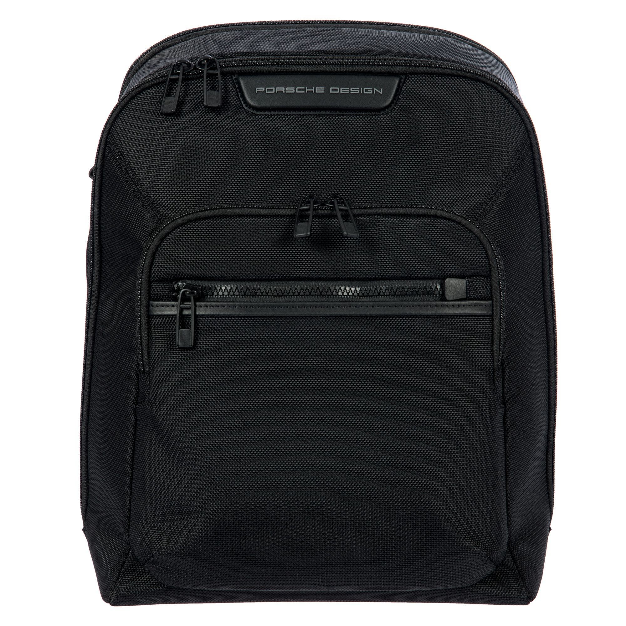 Porsche Design Roadster Leather EVO Backpack XS, Main, color, Black