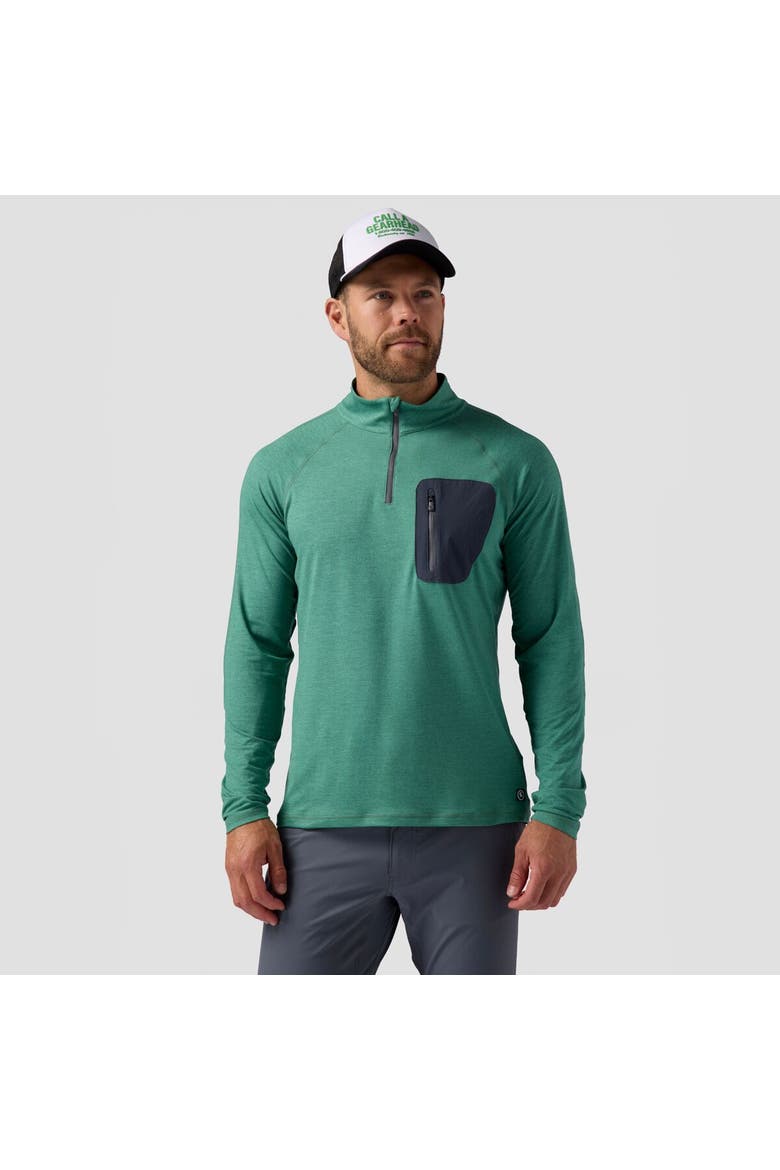 Destination 1/4-Zip Top - Men's, Main, color, Gearhead Green