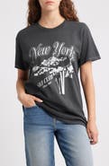 Vinyl Icons New York Ski Club Cotton Graphic T-Shirt