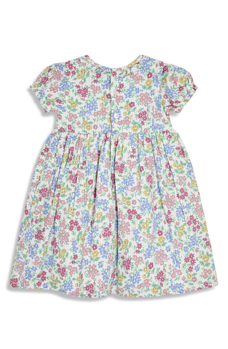 JOJO MAMAN BEBE Smocked Floral Dress & Bloomers, Alternate, color, White