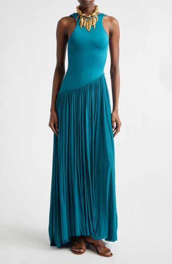 Luna Asymmetric Jersey Maxi Dress