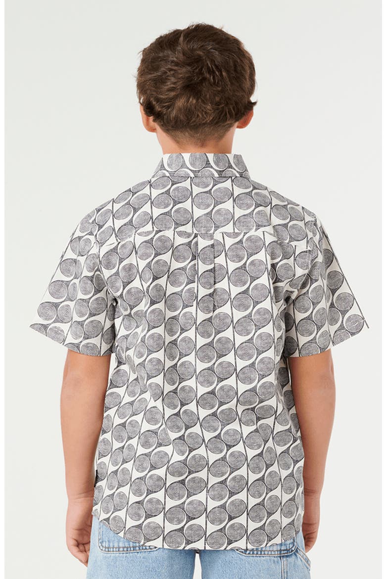 Kids' Artist of the Search Yardy Short Sleeve Button-Up Shirt, Alternate, color, WASHED BLACK