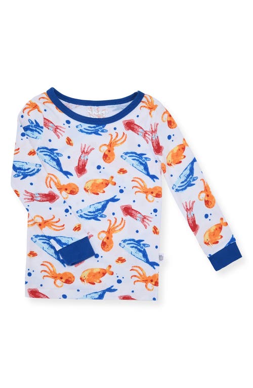 Cloud Nine Sleep On It Kids' Sea Creature Two-piece Pajamas & Socks Set In Multi