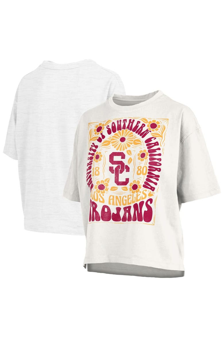 Women's Pressbox White USC Trojans Harmony Oversized T-Shirt, Alternate, color, White