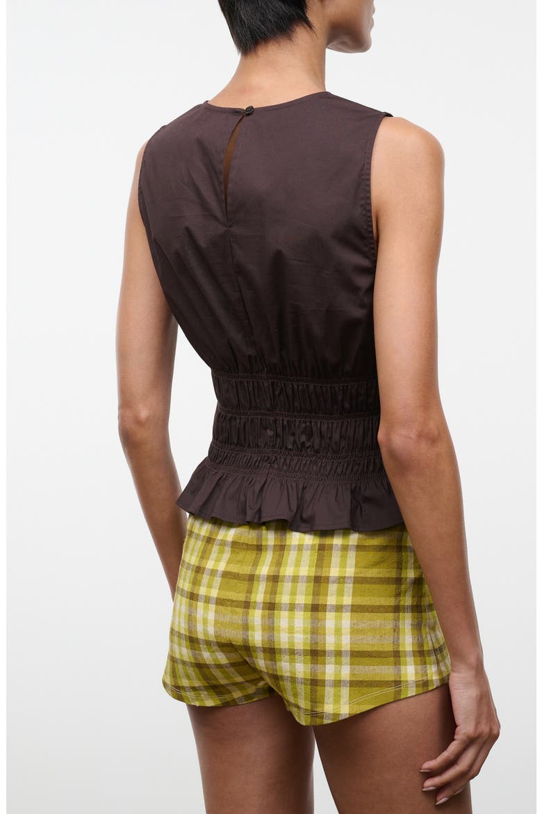 Culver Smocked Sleeveless Top, Alternate, color, EARTH