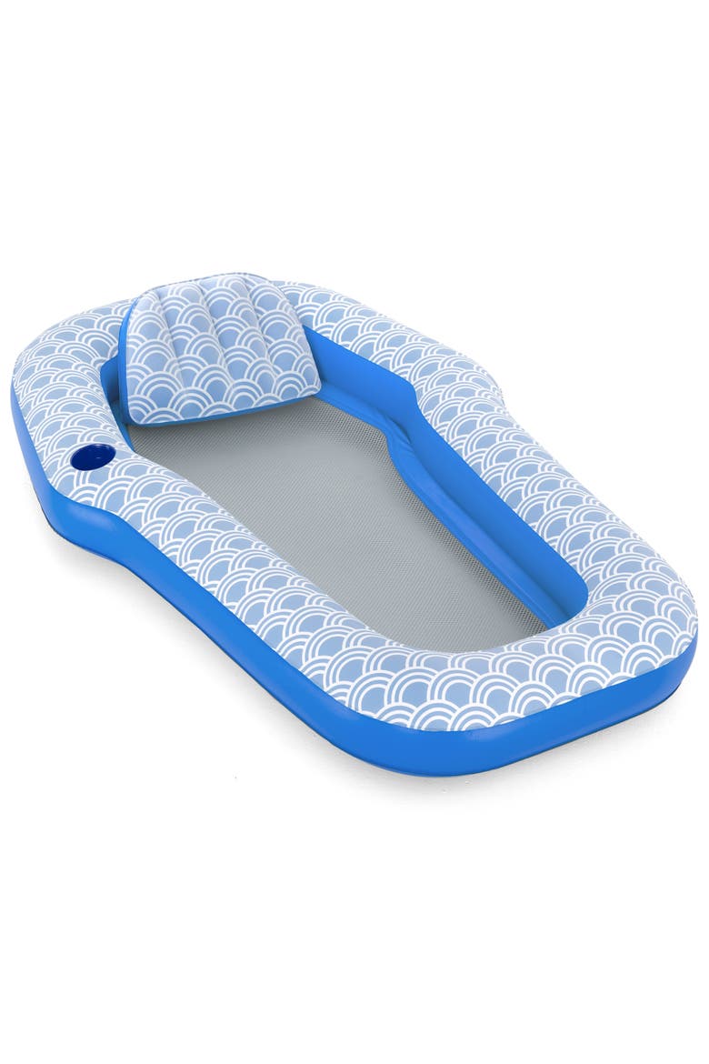 Comfort Plush Inflatable Lounge, Main, color, Blue