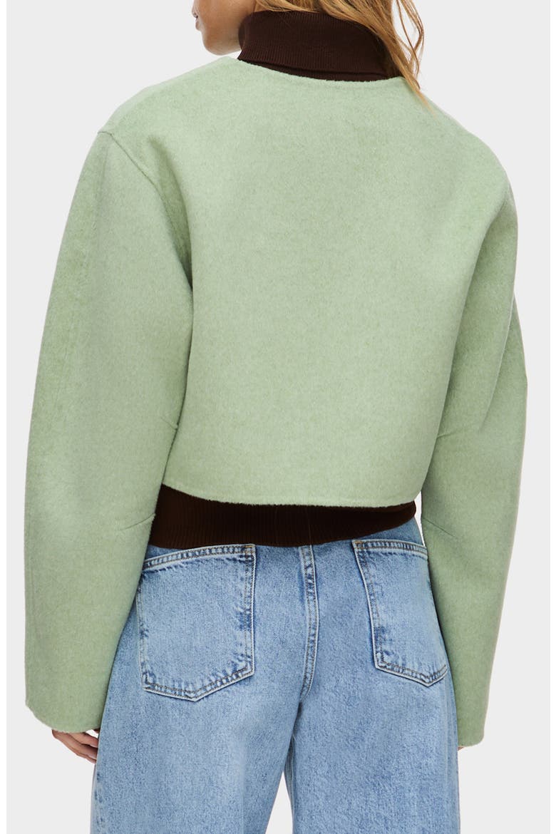 Angelina Wool Blend Crop Jacket, Alternate, color, MINT