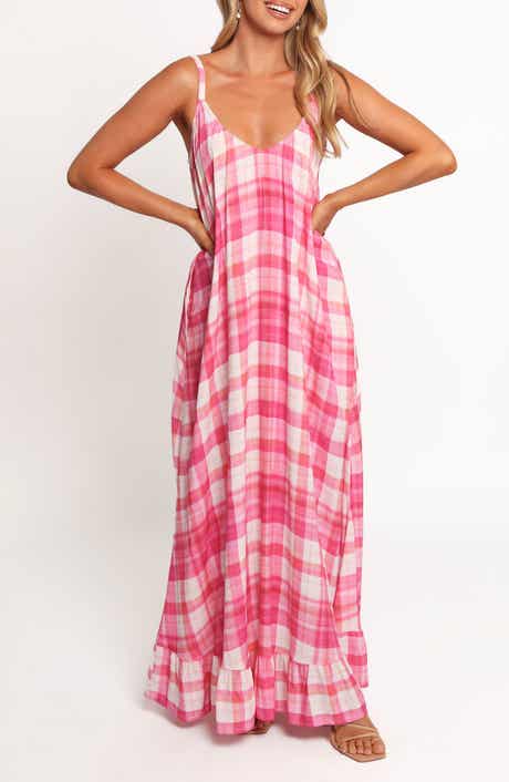 Petal & Pup Perle Checkered Maxi Dress