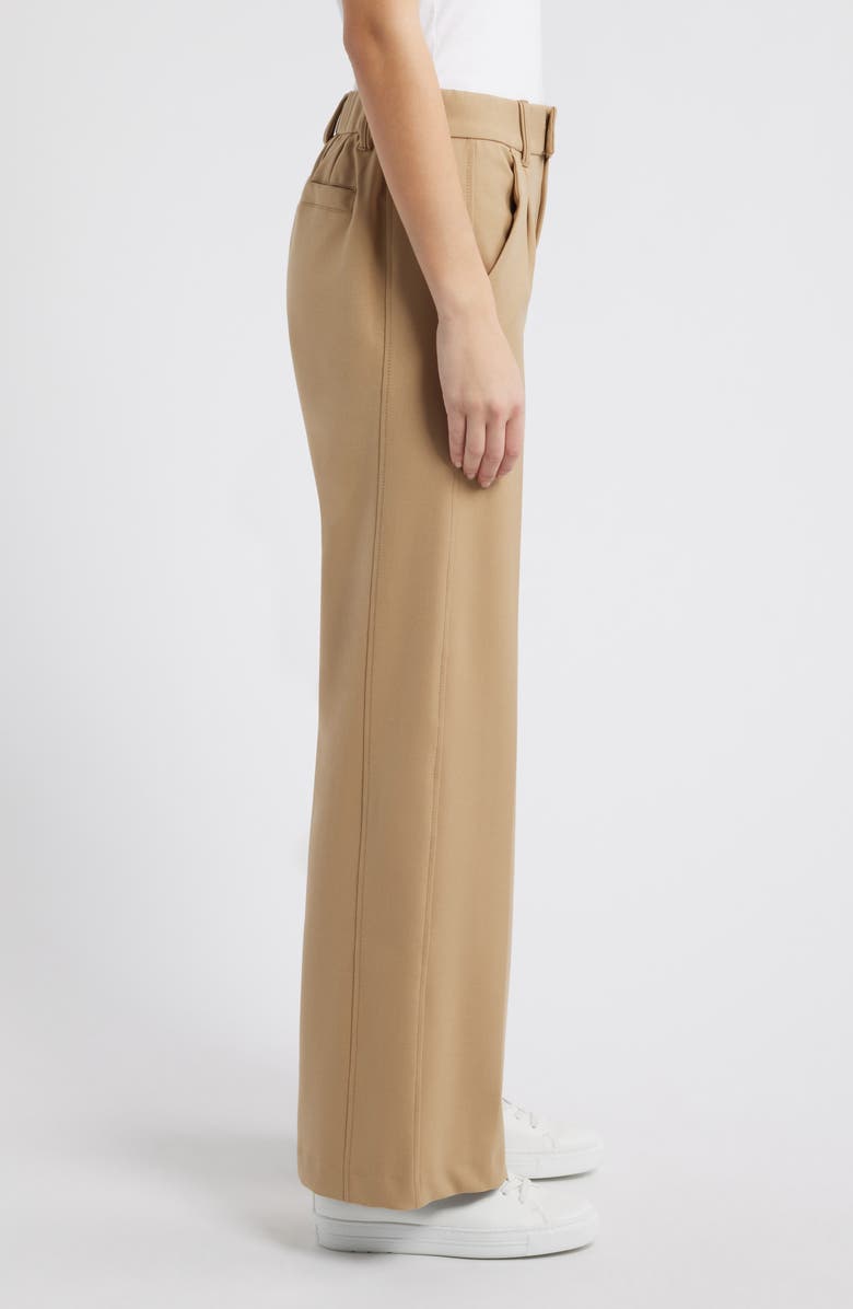 Wit & Wisdom Relaxed Waist Wide Leg Trousers, Alternate, color, Hazelnut Cream