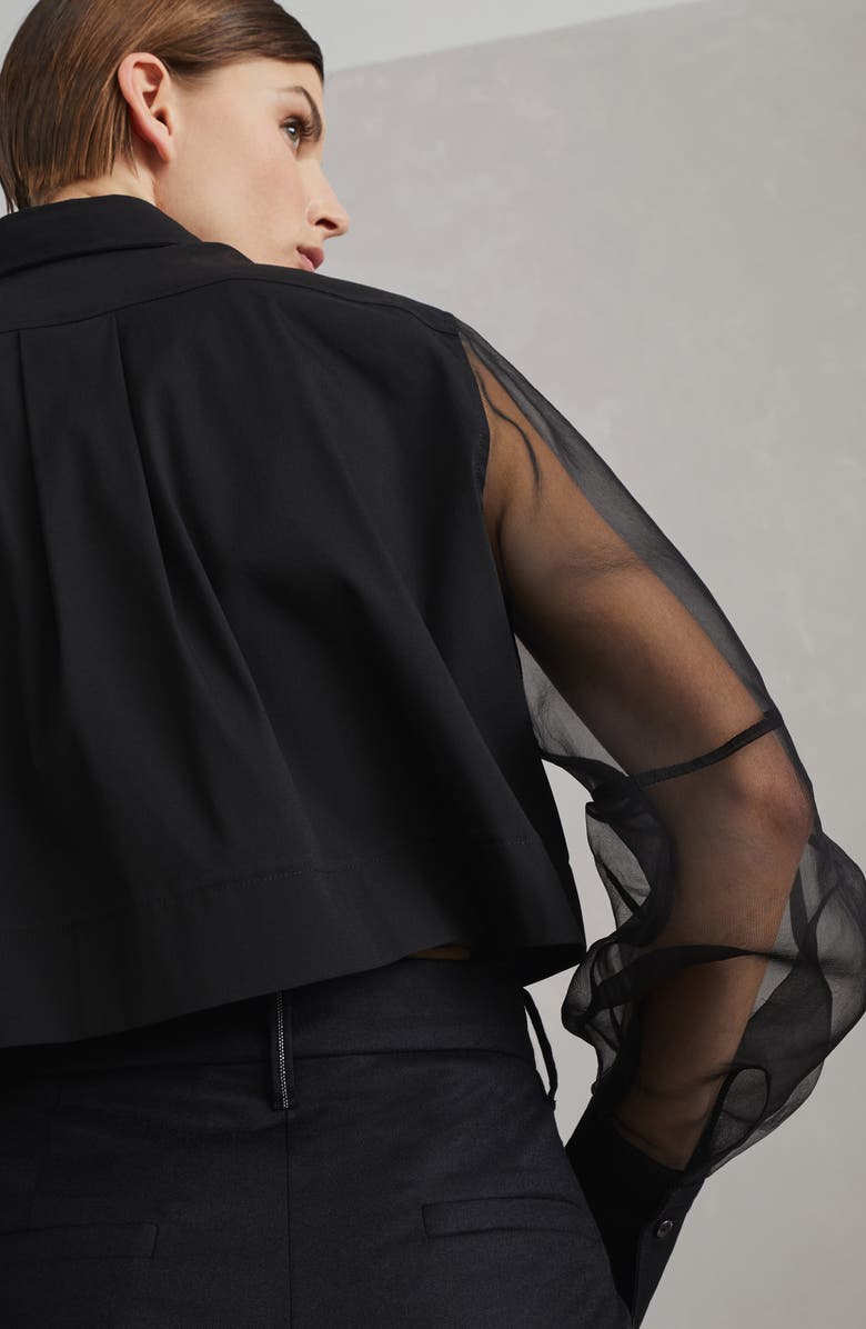 Brunello Cucinelli Loose Straight trousers with monili, Alternate, color,