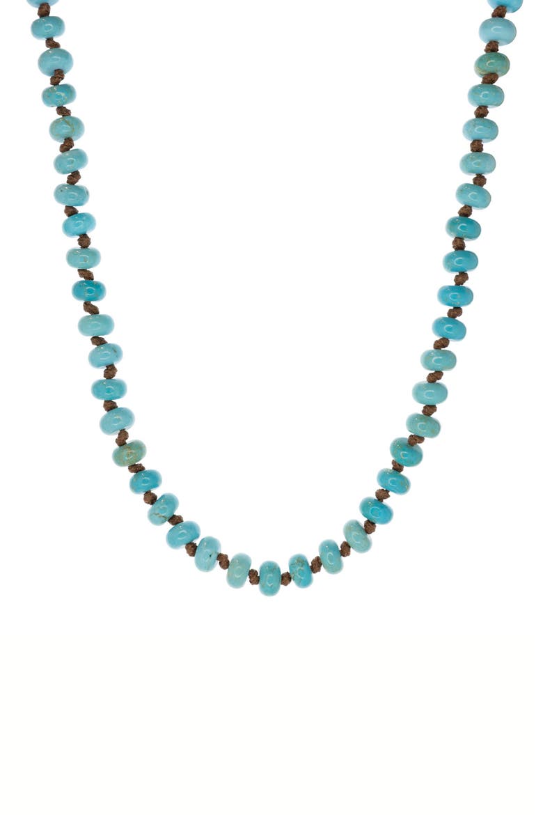 Mae Beaded Necklace, Main, color, TURQUOISE