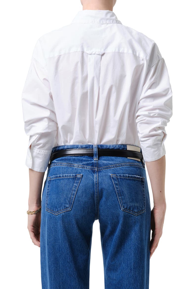 Thea Boyfriend Shirt, Alternate, color, OPTIC WHITE