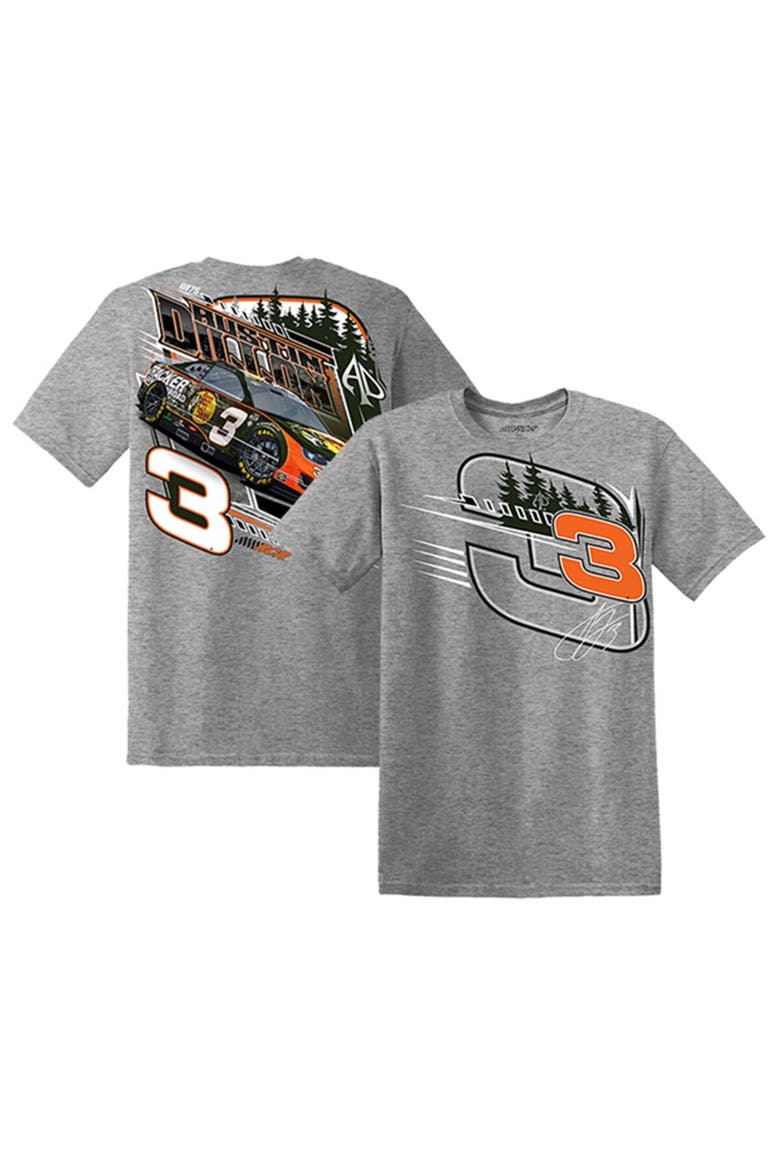 Men's Richard Childress Racing Team Collection Heather Gray Austin Dillon 2023 #3 Bass Pro Shops T-Shirt, Main, color, Heather Gray