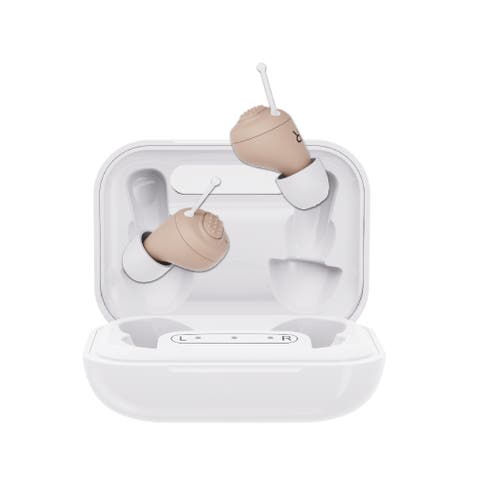 OTC Hearing Aids for Mild to Moderate Hearing Loss - USB Rechargeable with 5 Volume Levels & 2 Hearing Modes