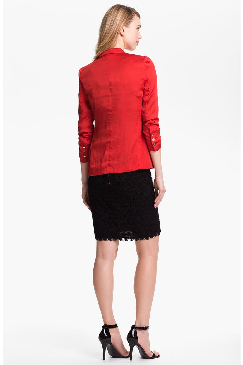 Rumpled Blazer, Alternate, color, CHERRY