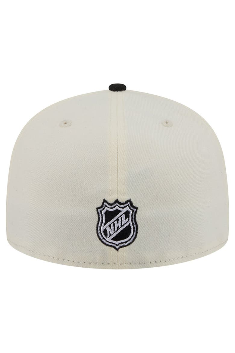 Men's New Era  Cream Boston Bruins 250th Anniversary of the United States Two-Tone 59FIFTY Fitted Hat, Alternate, color, Cream