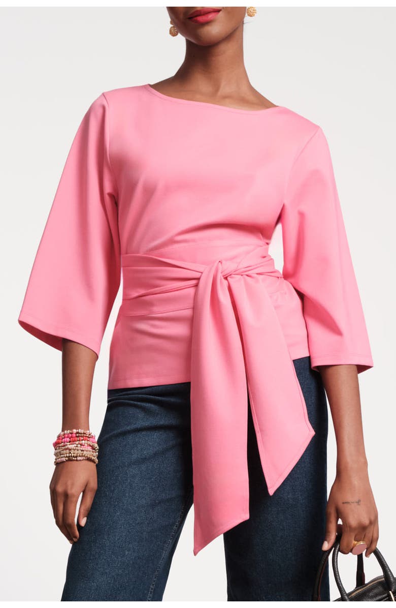 Frances Valentine Whitney Wrap Top, Main, color, Pink