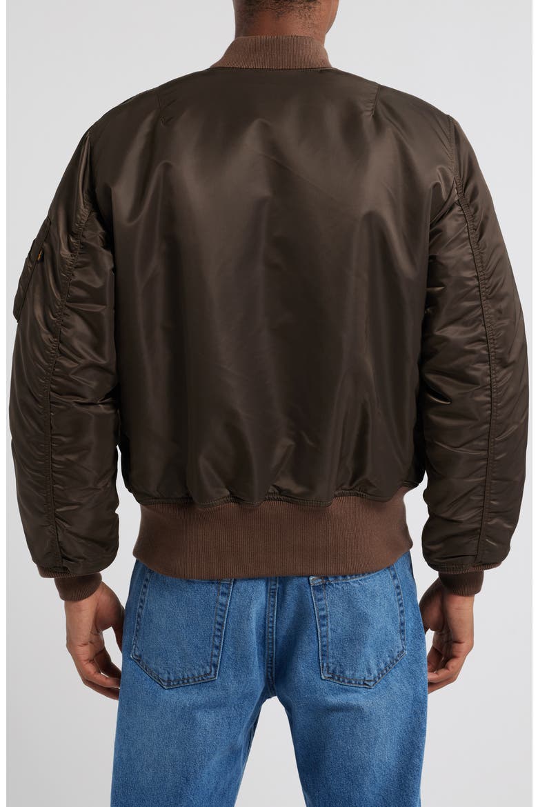 MA-1 Reversible Bomber Jacket, Alternate, color, CHOCOLATE