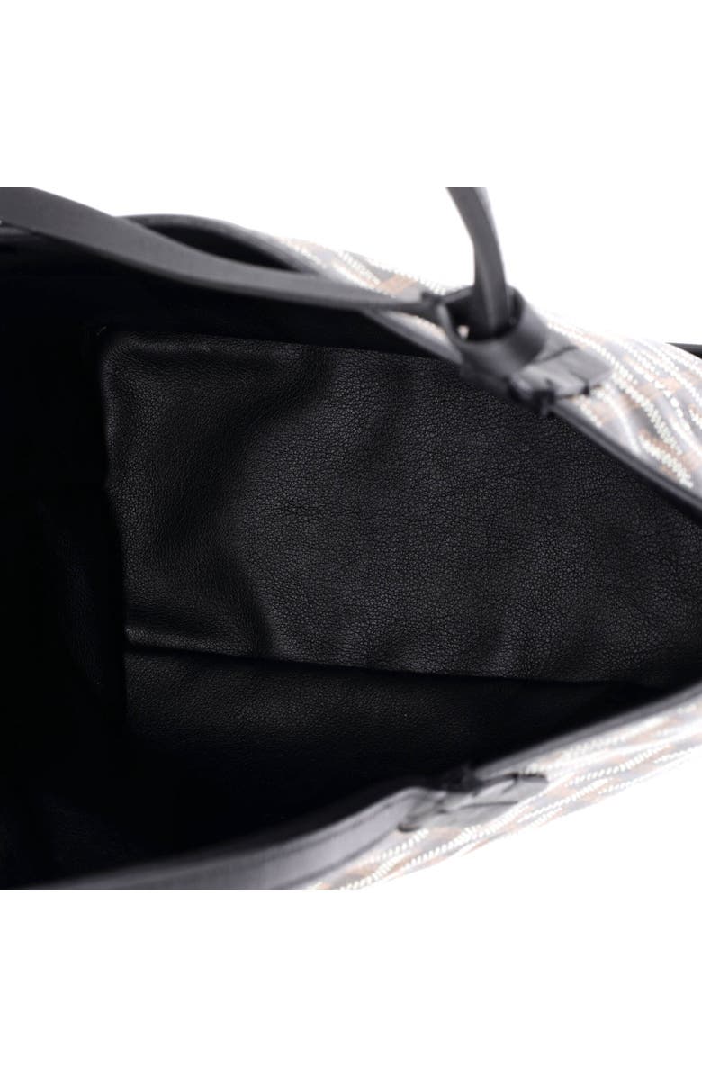 Pre-Owned Goyard Anjou Reversible Tote Coated Canvas Mini, Alternate, color, Black