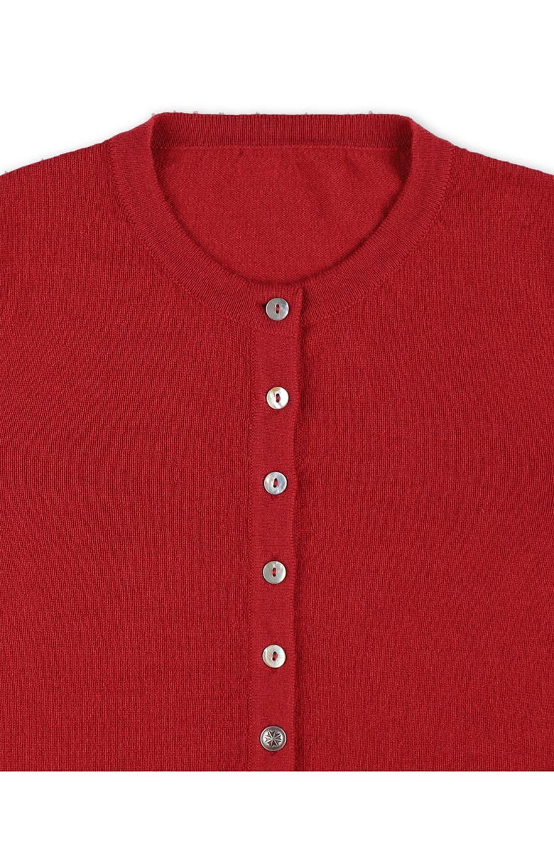 Fortela Lou Cashmere Henley Knit, Alternate, color, Wine