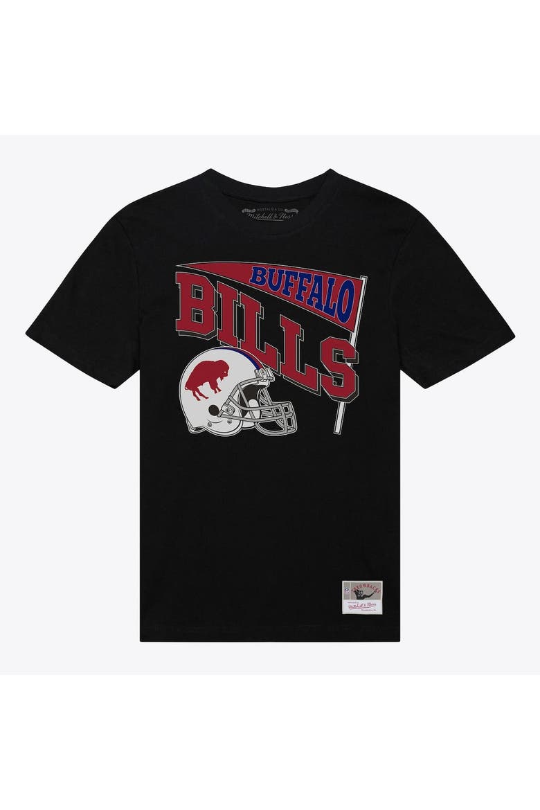 Women's Mitchell & Ness  Black Buffalo Bills Team Dynamic Boyfriend T-Shirt, Alternate, color, Black
