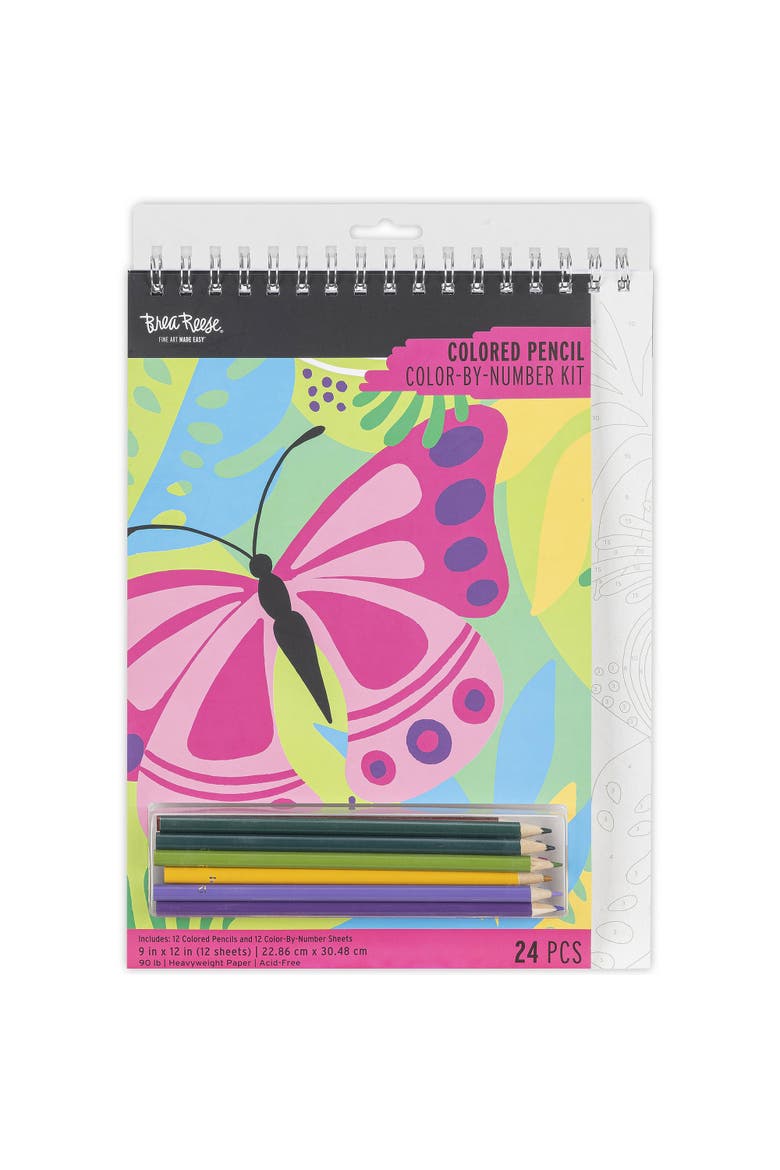 Colored Pencil Color by Number Kit, Main, color, Multicolored