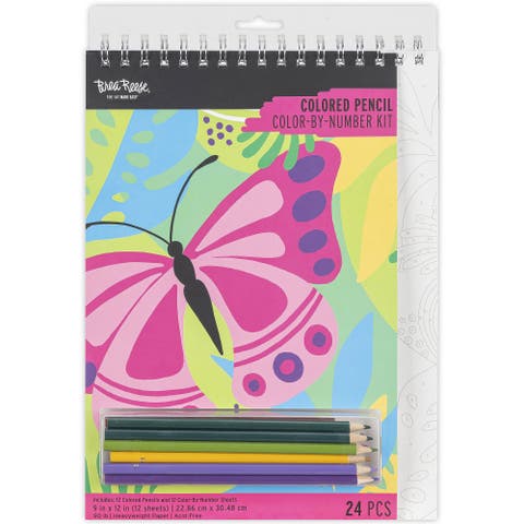 Colored Pencil Color by Number Kit
