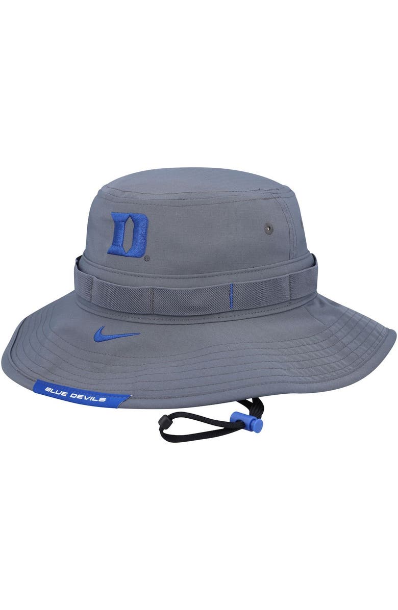 Nike Men's Nike Gray Duke Blue Devils Performance Boonie Bucket Hat, Main, color, 