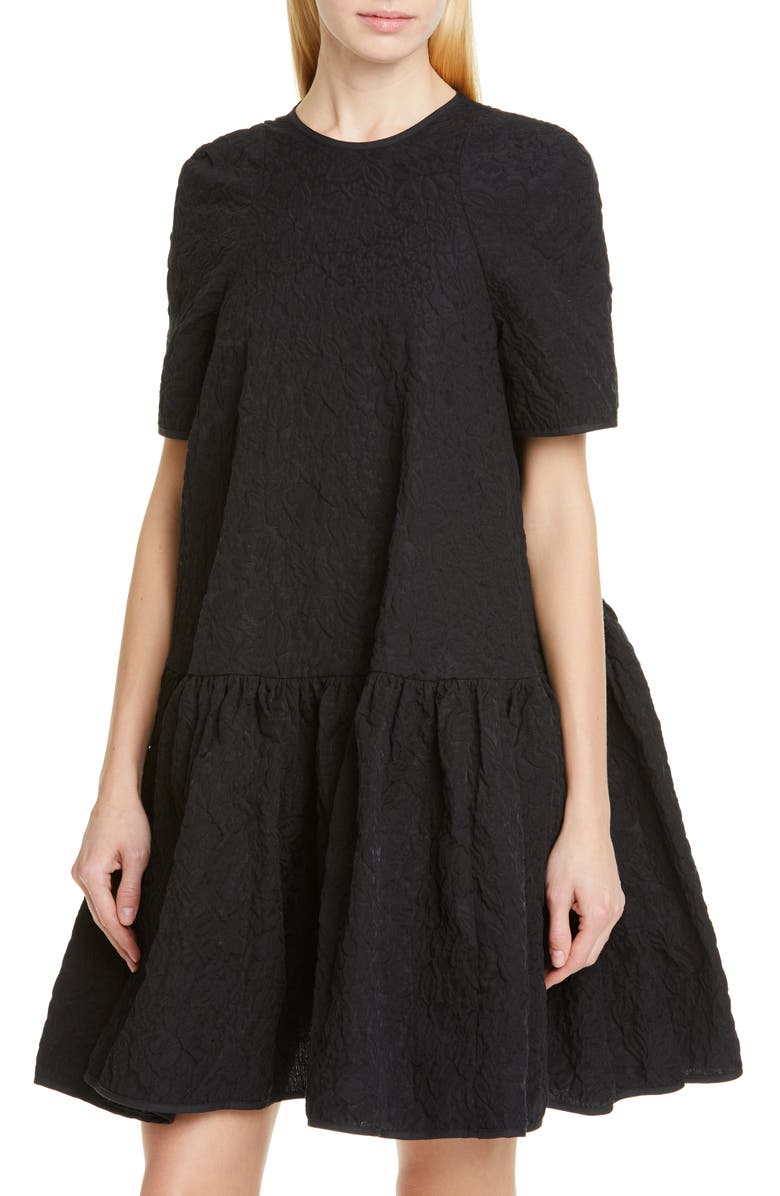 Cecilie Bahnsen Annabella Floral Matelassé Dress, Alternate, color, 