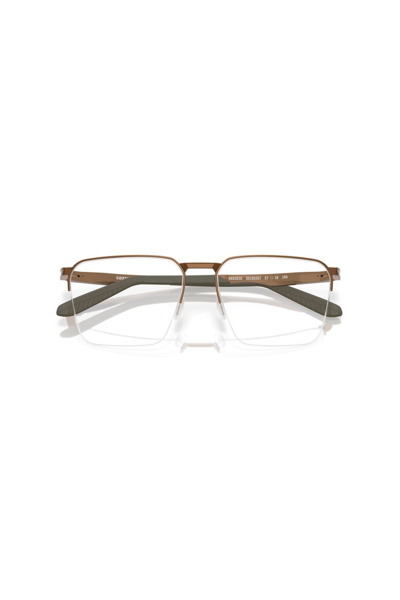57mm Square optical glasses, Alternate, color, Brown