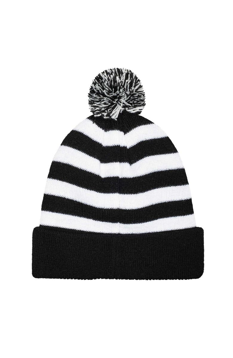 FAN INK Men's Black Juventus Casual Cuffed Knit Hat with Pom, Alternate, color, 