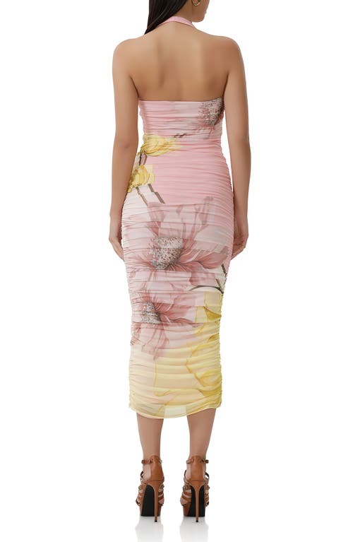 AFRM AFRM INDINA FLORAL MESH BODY-CON MAXI DRESS