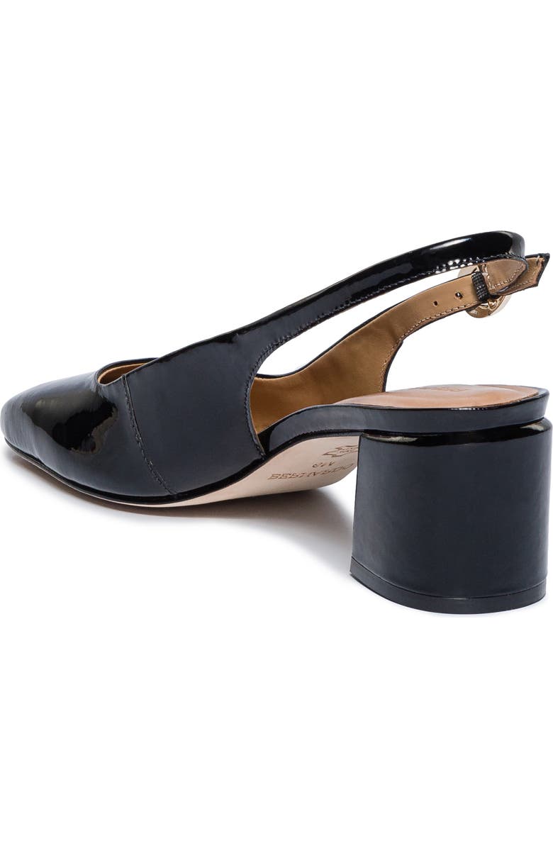 Bernardo Alexia Slingback Pump, Alternate, color, Black Soft Patent