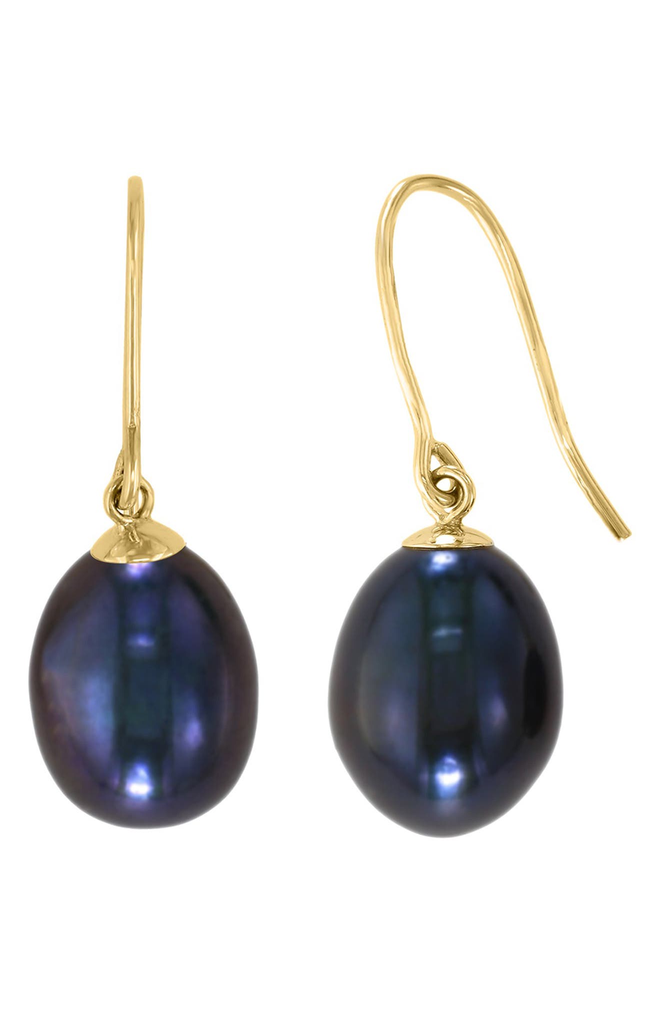 EFFY 14K Yellow Gold & Cultured Pearl Drop Earrings