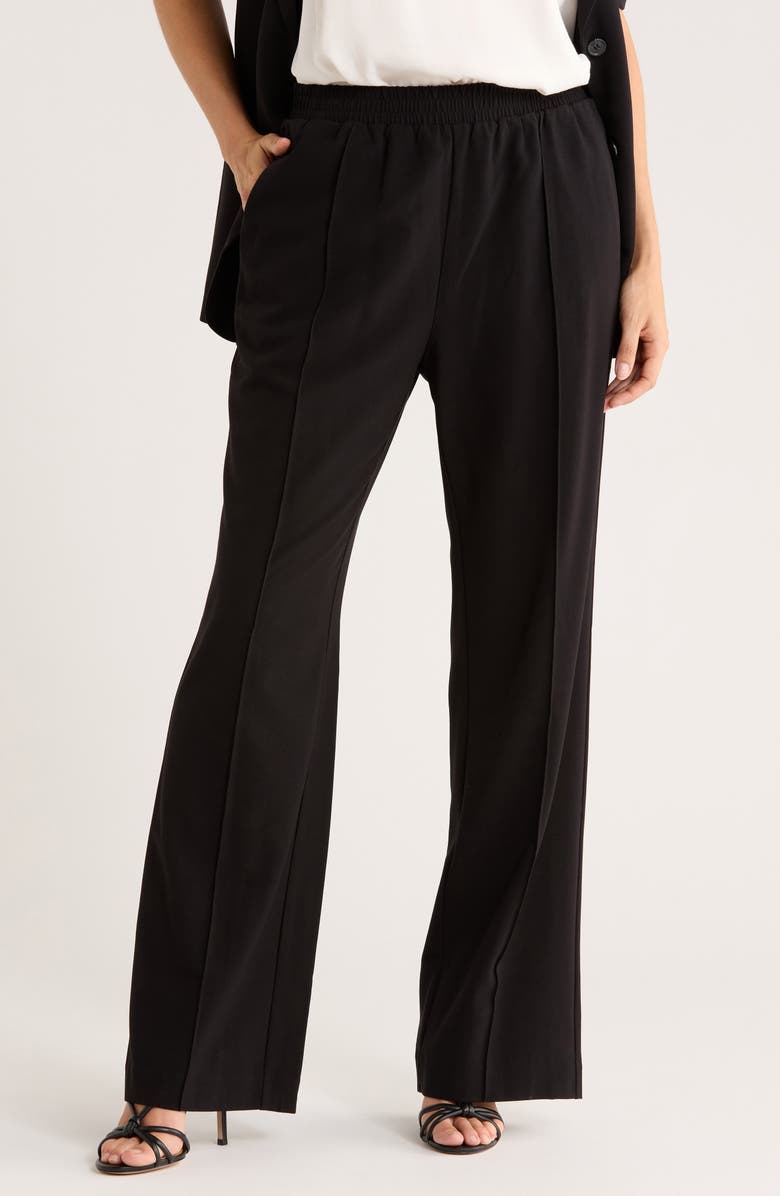 NORDSTROM RACK Suiting Pull-On Pants, Main, color, Black