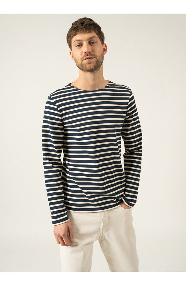Saint James MERIDIEN MODERNE - Original Heavyweight Breton Shirt, Alternate, color, Navy/Ecru