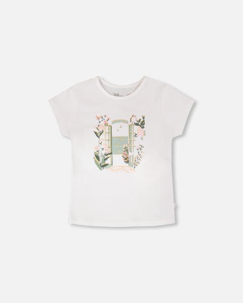 Organic Cotton Jersey Graphic Short Sleeve T-Shirt (Toddler, Little Kid & Big Kid)