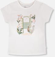 Deux par Deux Organic Cotton Jersey Graphic Short Sleeve T-Shirt