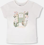 Deux par Deux Organic Cotton Jersey Graphic Short Sleeve T-Shirt