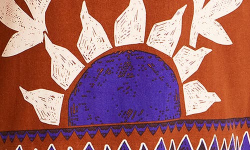 City Chic Nala Print Sleeveless Minidress In Brown