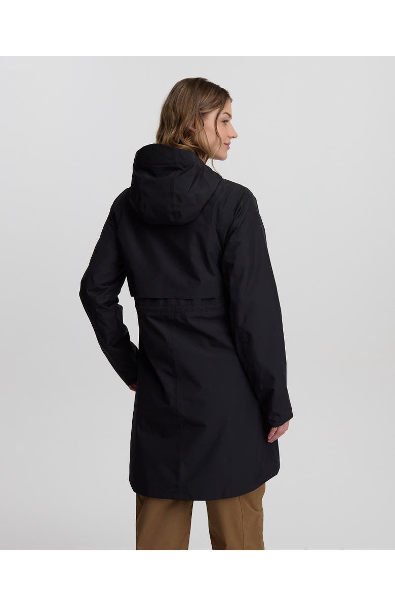tentree Nimbus Long Rain Jacket, Alternate, color, Meteorite Black