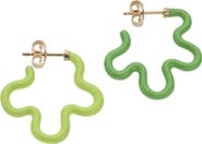 Bea Bongiasca Flower Power Two-Tone Hoop Earrings